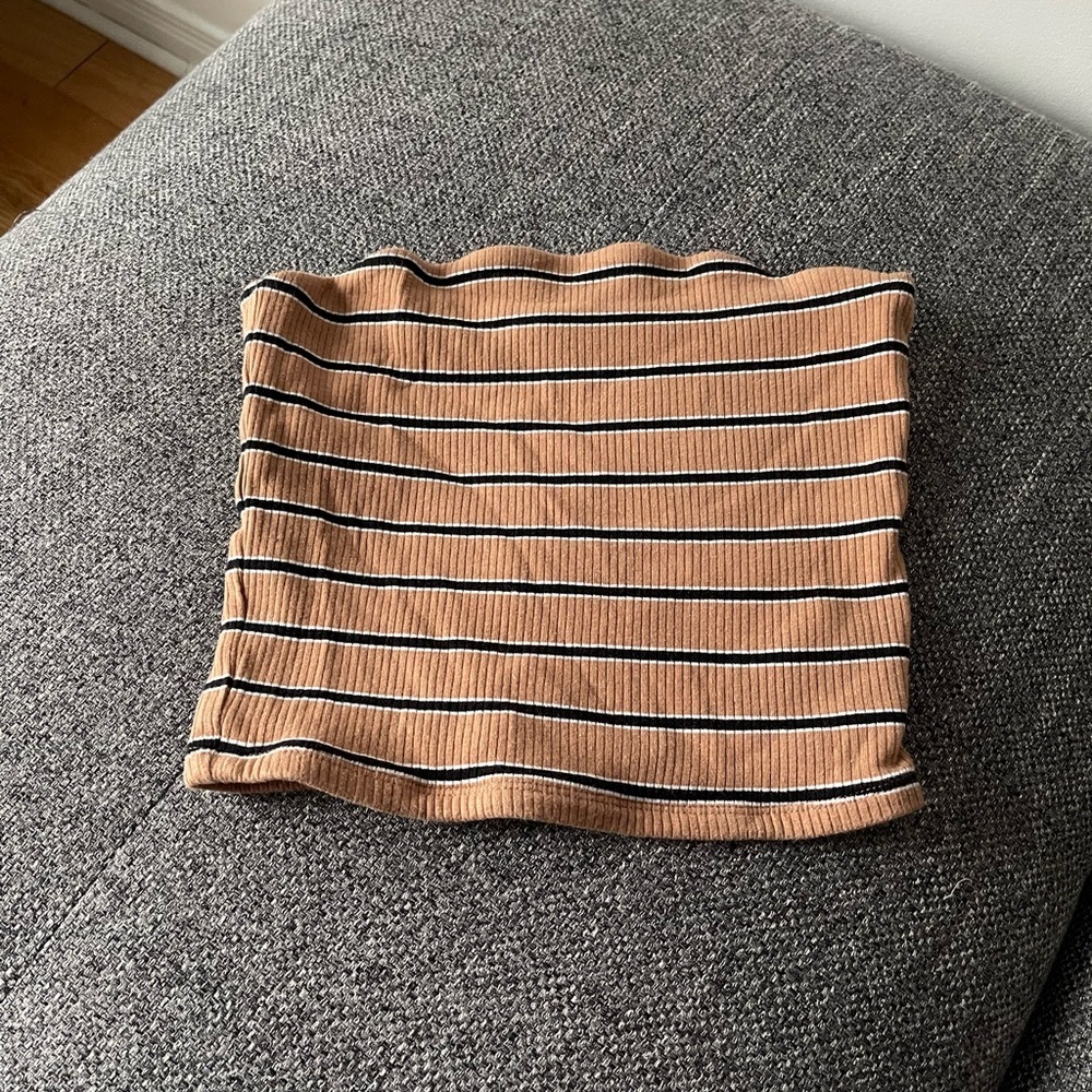 Garage stripes tube top